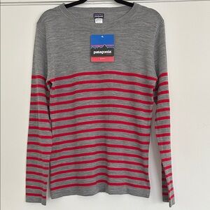 NWT Patagonia Striped Long Sleeve Merino Sweater